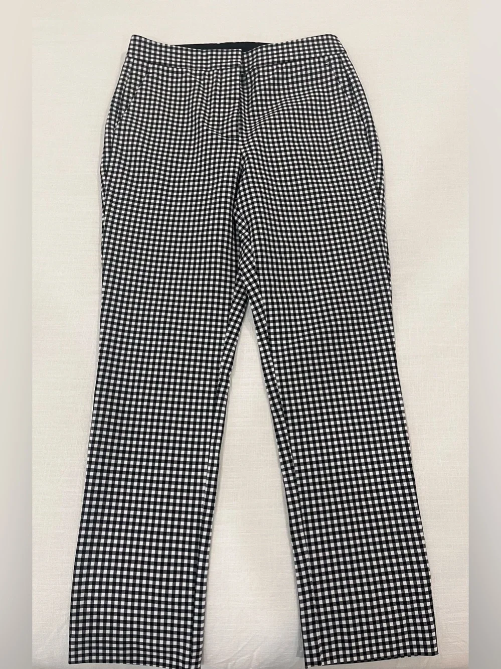 Rag & Bone Black & White Gingham Check Pants Size 6